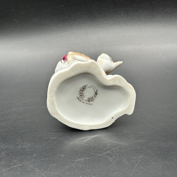 Vintage Baby Deer Vase Derpy Kitsch Japan Ceramic Rose Cottage Mid Century Mini - Picture 7 of 10